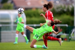 BARSINGHAUSEN, GERMANY - AUGUST 7:  during the Friendly game match between VFL Wolfsburg and FC Twente at August-Wenzel-Stadion on August 7, 2021 in Barsinghausen, Germany (Photo by Perry van de Leuvert/Orange Pictures)