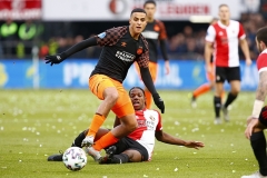 15-12-2019: Voetbal: Feyenoord v PSV: RotterdamEredivisie 2019-2020L-R Mohamed Ihattaren of PSV Eindhoven and Tyrell Malacia of Feyenoord