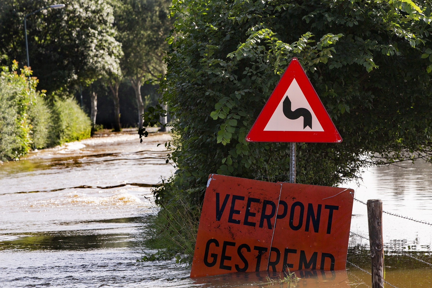SAMBEEK, NETHERLANDS  - JULY 17: Wateroverlast in Nederland July 17, 2021 in Sambeek, Netherlands  (Photo by Perry vd Leuvert/Orange Pictures)